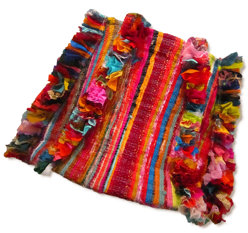 Frilly Ruffled String Bag